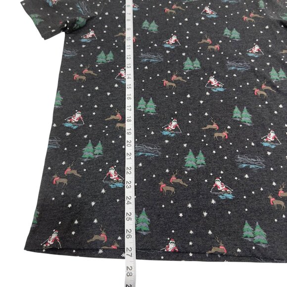 Free Planet Mens Holiday Themed Fitted T-Shirt Size Medium Cotton Blend - Picture 5 of 9
